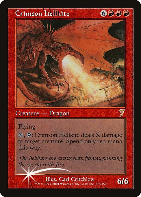 7ED: Crimson Hellkite (Foil)