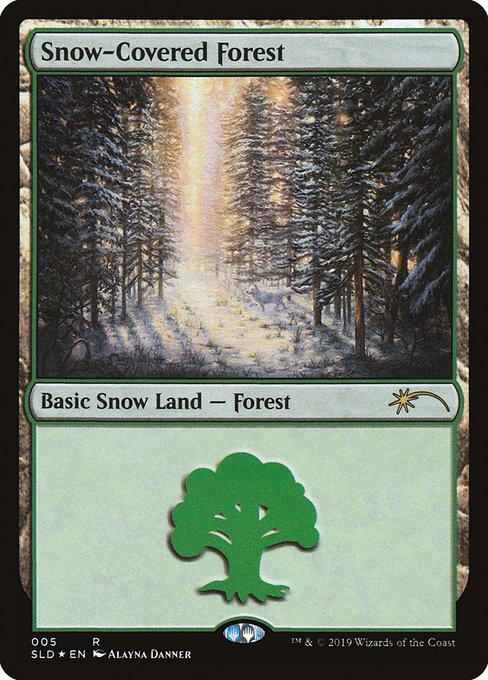 SLD: Snow-Covered Forest (5) (Foil)