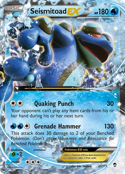 FFI: Seismitoad EX (Holofoil)