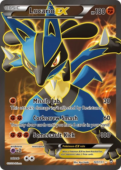 FFI: Lucario EX (107 Full Art) (Holofoil)