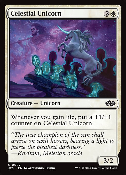 J25: Celestial Unicorn (Foil)