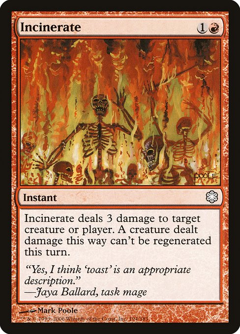 CST: Incinerate