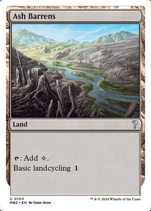 MB2: Ash Barrens (White Border)