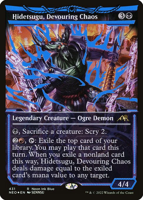 NEO: Hidetsugu, Devouring Chaos (Neon Blue) (Foil)