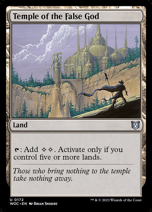 WOC: Temple of the False God