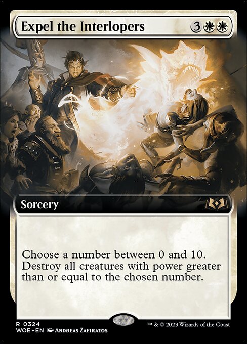 WOE: Expel the Interlopers (Extended Art) (Foil)