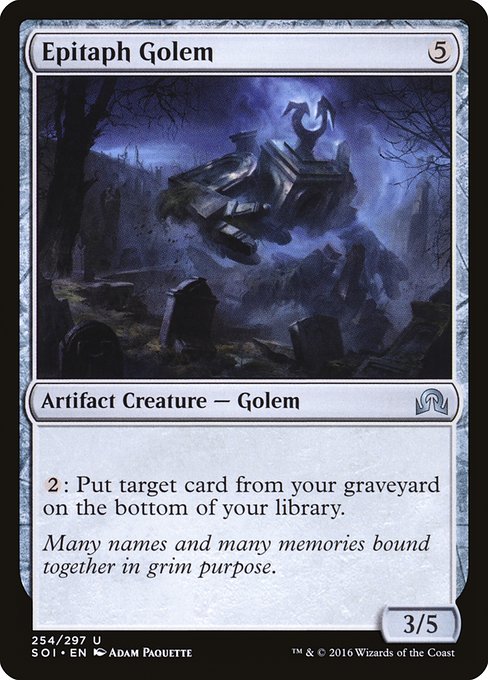 SOI: Epitaph Golem