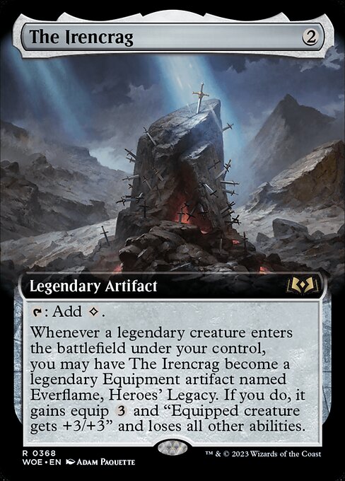 WOE: The Irencrag (Extended Art) (Foil)