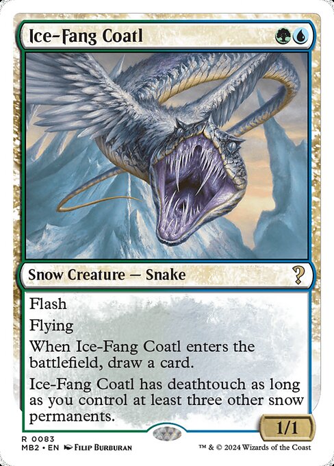 MB2: Ice-Fang Coatl (White Border)