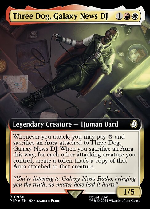 PIP: Three Dog, Galaxy News DJ (Extended Art) (Surge Foil)