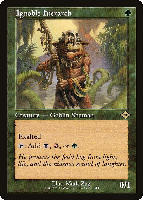 MH2: Ignoble Hierarch (Retro Frame) (Foil Etched)