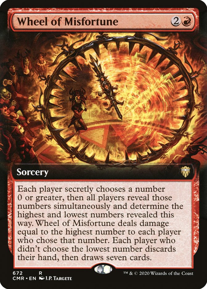 Wheel of Misfortune (Extended Art) [Foil] :: CMR