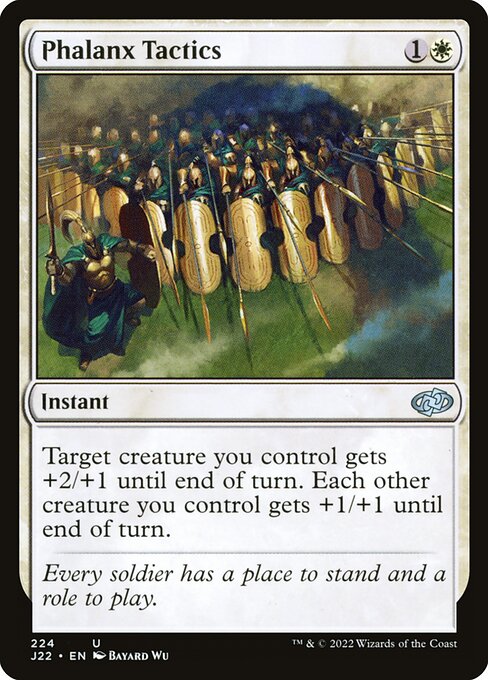 J22: Phalanx Tactics