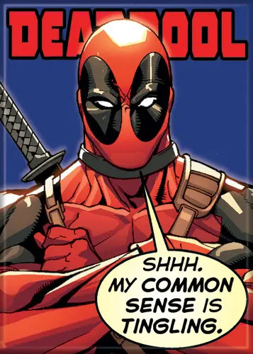 Marvel Comics Deadpool Common Sense Magnet