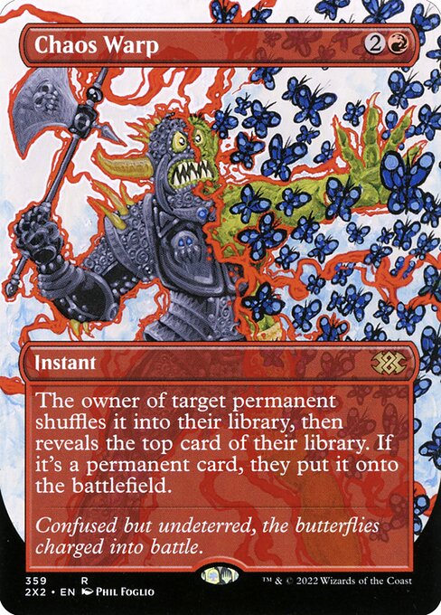2X2: Chaos Warp (Borderless) (Foil)