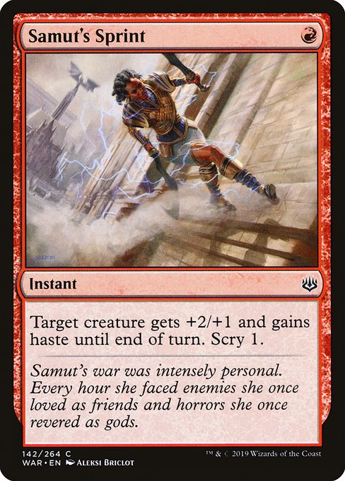 WAR: Samut's Sprint
