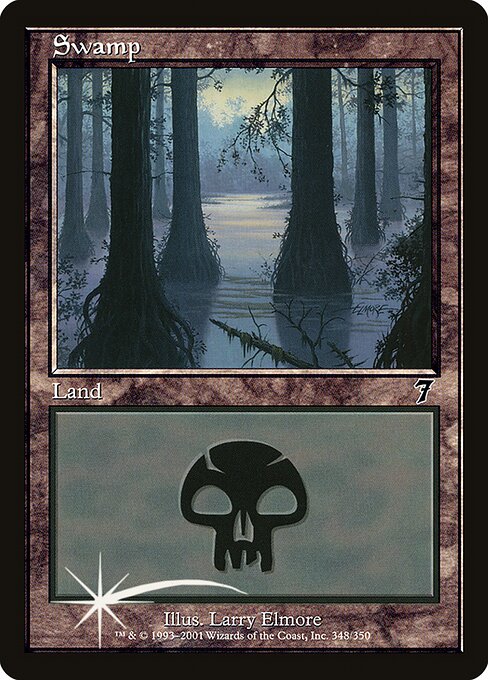 7ED: Swamp (348) (Foil)