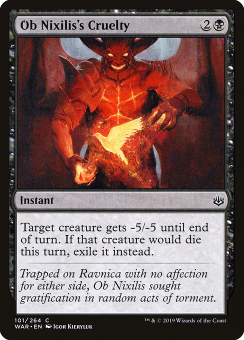 WAR: Ob Nixilis's Cruelty (Foil)