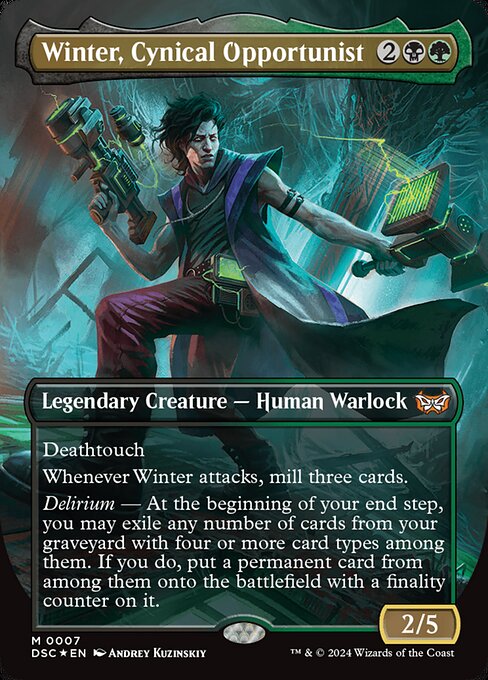 DSC: Winter, Cynical Opportunist (Borderless) (Foil)