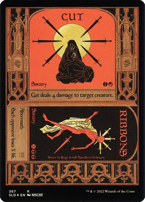 SLD: Cut // Ribbons (Foil Etched) (Gold)