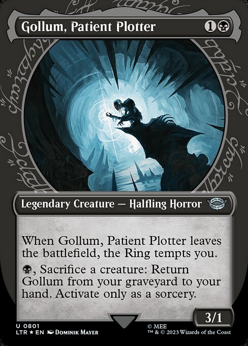 LTR: Gollum, Patient Plotter (Showcase) (Surge Foil)