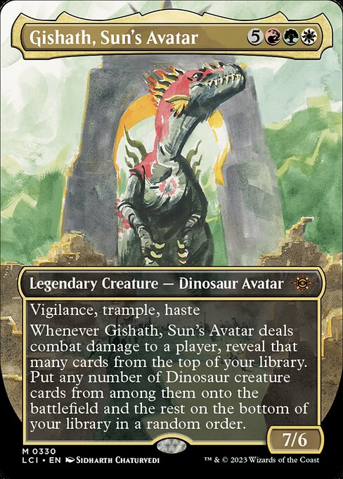 LCI: Gishath, Sun's Avatar (Borderless) (Foil)