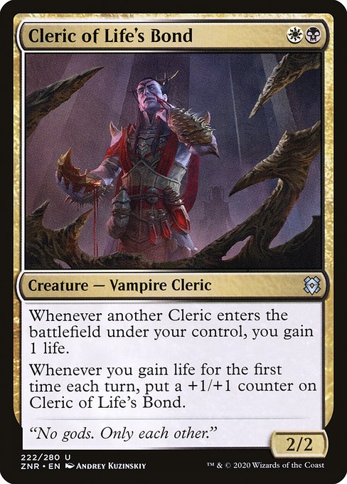 ZNR: Cleric of Life's Bond (Foil)