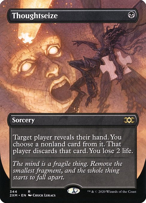 2XM: Thoughtseize (Borderless) (Foil)