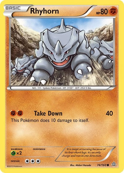 PRC: Rhyhorn (Reverse Holofoil)