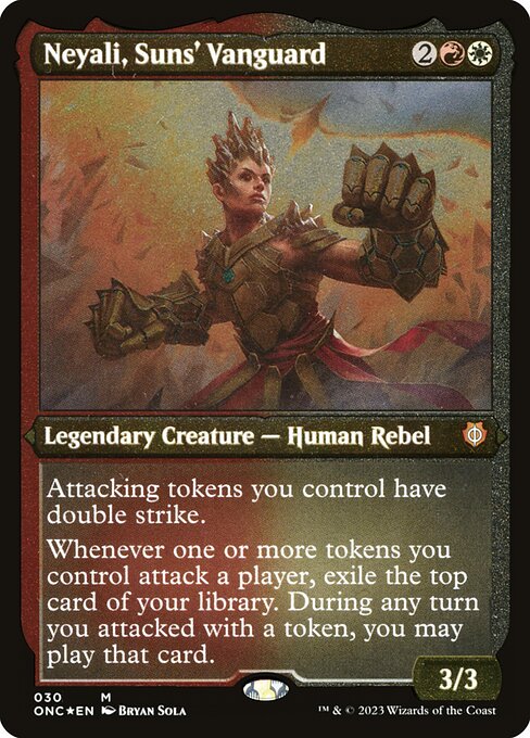 ONC: Neyali, Suns' Vanguard (Display Commander) (Foil Etched) - Thick Stock