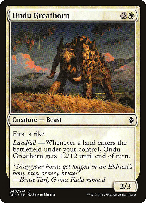 BFZ: Ondu Greathorn (Foil)