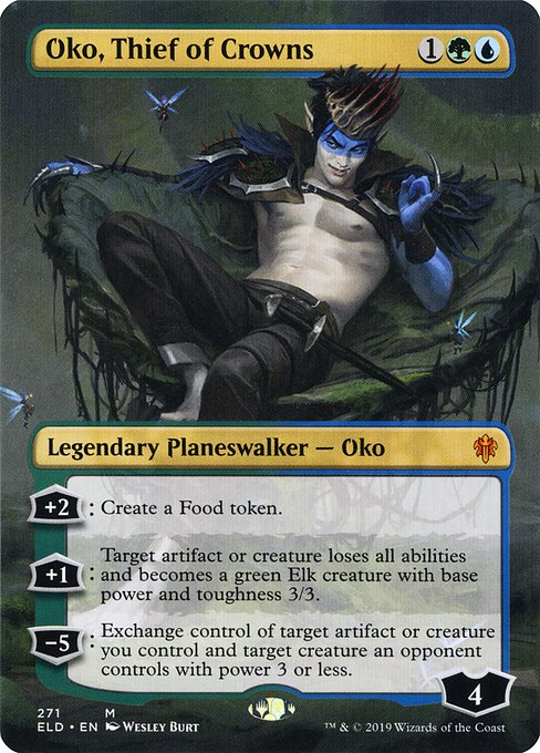 ELD: Oko, Thief of Crowns (Borderless) (Foil)