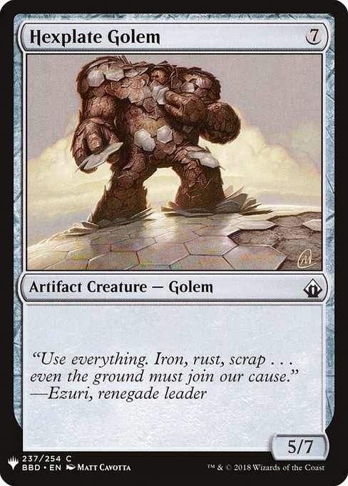 PLST: Hexplate Golem
