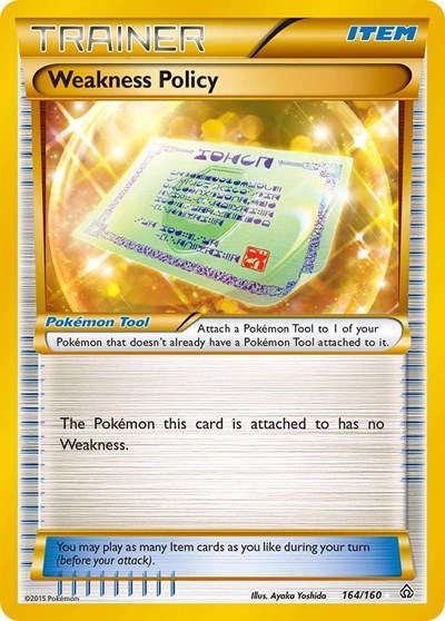 PRC: Weakness Policy (164 Secret Rare) (Holofoil)