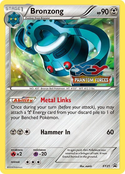 PR: Bronzong - XY21 (Prerelease) (Holofoil)