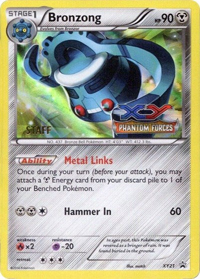 PR: Bronzong - XY21 (Prerelease) [Staff] (Holofoil)