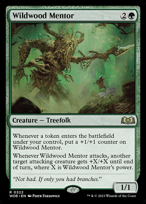 WOE: Wildwood Mentor (Foil)
