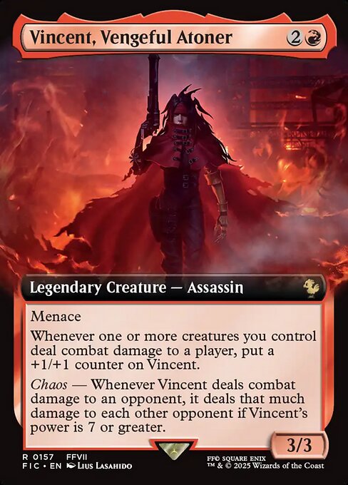 FIC: Vincent, Vengeful Atoner (Extended Art) (Foil)
