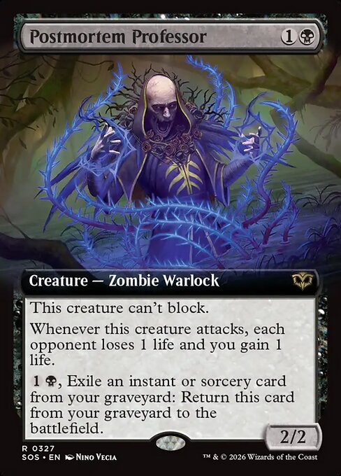 SOS: Postmortem Professor (Extended Art)