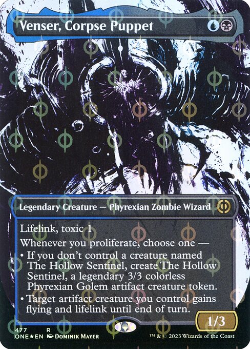 ONE: Venser, Corpse Puppet (Showcase) (Step-and-Compleat Foil)