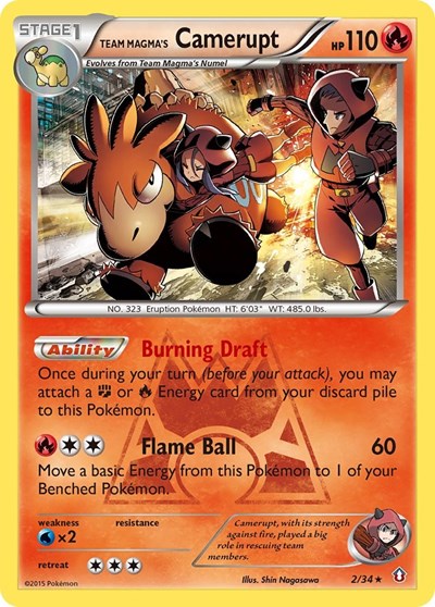DCR: Team Magma's Camerupt (Holofoil)