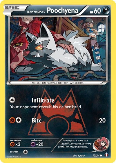 DCR: Team Magma's Poochyena (Reverse Holofoil)