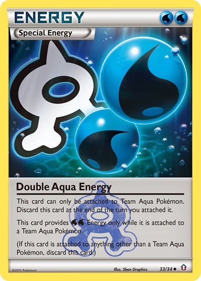DCR: Double Aqua Energy (Reverse Holofoil)