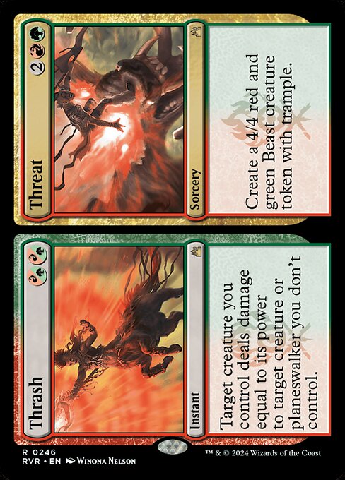 RVR: Thrash // Threat (Foil)
