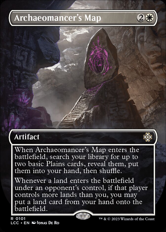 Archaeomancer's Map (Borderless) [Foil] :: LCC