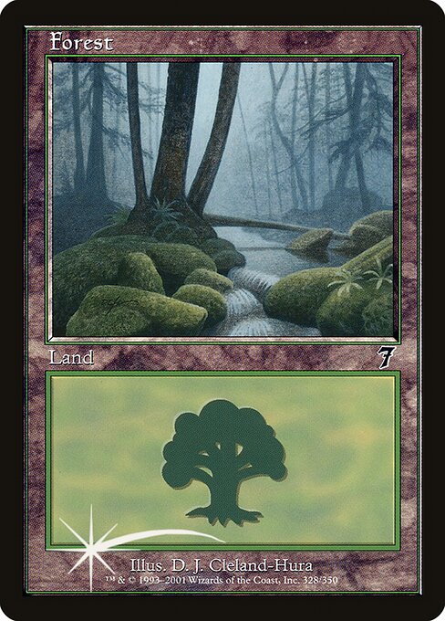 7ED: Forest (328) (Foil)