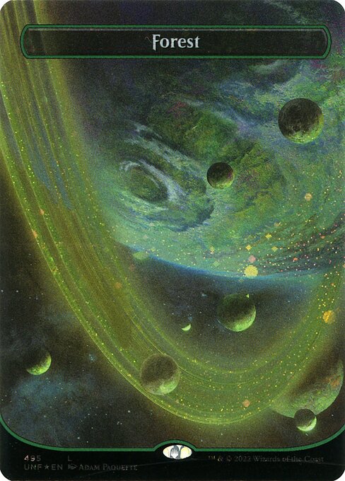 UNF: Forest (495) (Borderless) (Galaxy Foil)