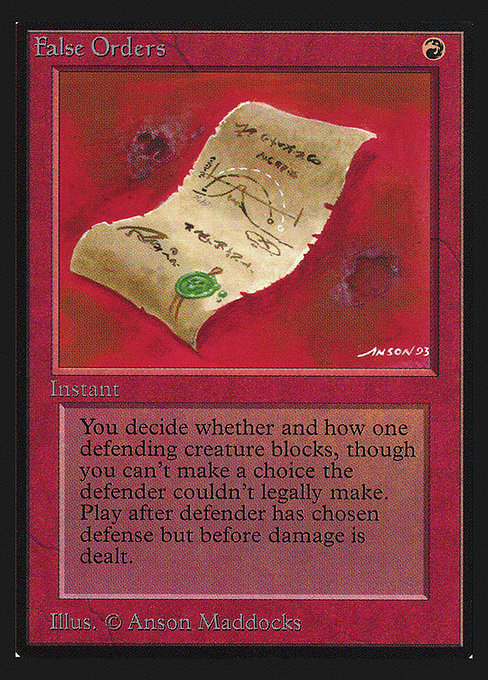 CEI: False Orders (IE)