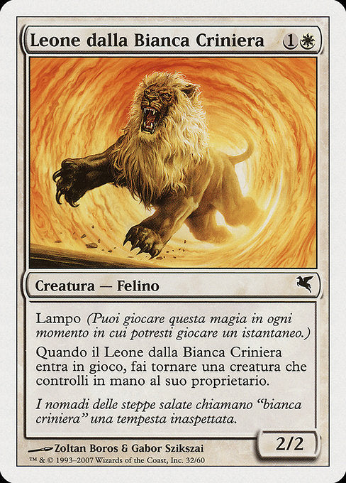 PSAL: Whitemane Lion (Italian) - "Leone dalla Bianca Criniera"