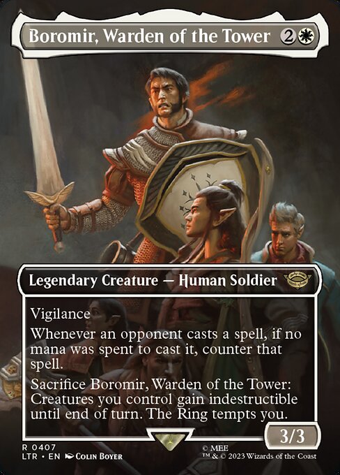LTR: Boromir, Warden of the Tower (Borderless) (Foil)